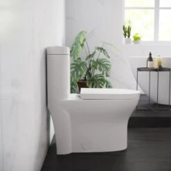 Monaco One-Piece Elongated Toilet Dual Flush 0.8/1.28 GPF -Warm Bathroom c5d198c6025eb2bb 4615 w800 h800 b0 p0