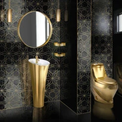 One-Piece Toilet Seat Included Polished Gold -Warm Bathroom c5e1acaa00468305 6413 w800 h800 b0 p0