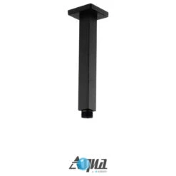 Aqua Piazza Set, 12" Ceiling Mount Square Rain Shower And Handheld, Matte Black -Warm Bathroom c631bc670fdfa0e0 8504 w800 h800 b1 p0