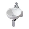 Cheviot Products Corner Wall-Mount/Vessel Sink