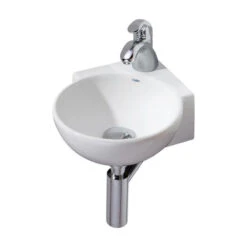 Cheviot Products Corner Wall-Mount/Vessel Sink