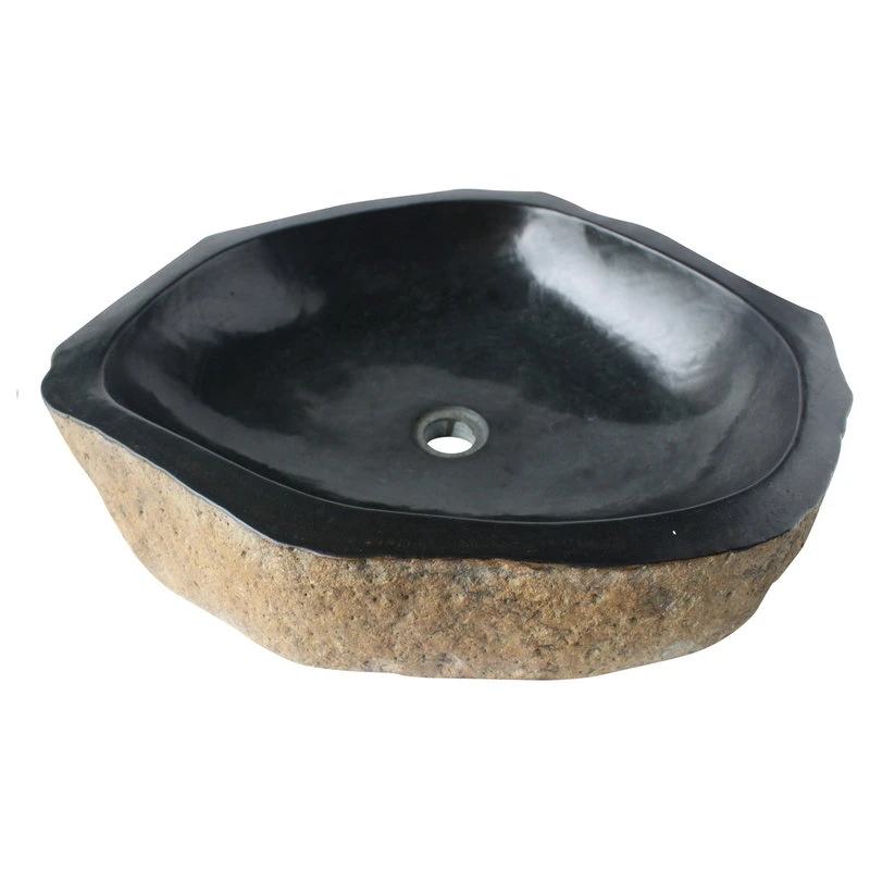 Rustic Natural Basalt Unique Bathroom Vessel Sink, 16-23 Inch, Natural Stone 1 Rustic Natural Basalt Unique Bathroom Vessel Sink, 16-23 Inch, Natural Stone