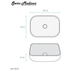 Chateau 22" Square Ceramic Vessel Sink -Warm Bathroom c79196ed0ed926c2 7186 w800 h800 b1 p0