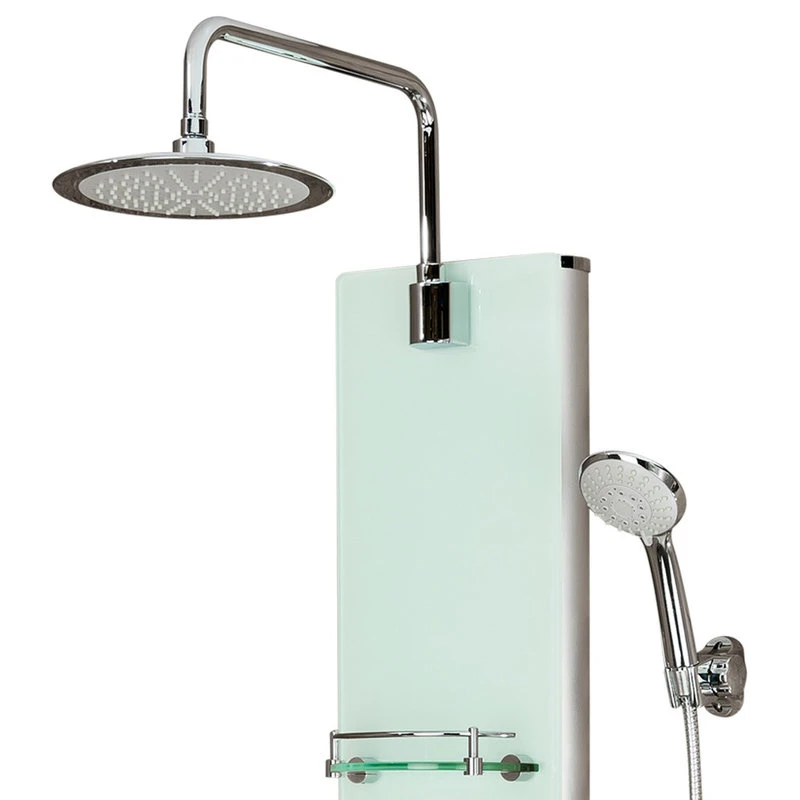 Lahaina ShowerSpa White Glass Shower Panel 2 Lahaina ShowerSpa White Glass Shower Panel - Image 2