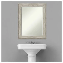 Crackled Metallic Petite Bevel Bathroom Wall Mirror 23 X 29 In. -Warm Bathroom c8e1170b03b79117 7777 w800 h800 b1 p0