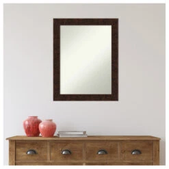 William Mottled Bronze Narrow Non-Beveled Bathroom Wall Mirror - 22 X 28 In. 14 William Mottled Bronze Narrow Non-Beveled Bathroom Wall Mirror - 22 X 28 In. -Warm Bathroom c93190f702bdddea 6149 w800 h800 b1 p0