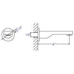 ALFI Brand Brushed Nickel Wallmounted Tub Filler Bathroom Spout AB2201-BN -Warm Bathroom c941ad070cf53d5e 8043 w800 h800 b1 p0