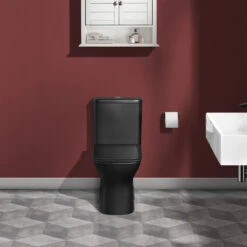 Carre One Piece Square Toilet Dual Flush, Matte Black, 0.8/1.28 Gpf -Warm Bathroom c9610b7200f6d720 6113 w800 h800 b0 p0