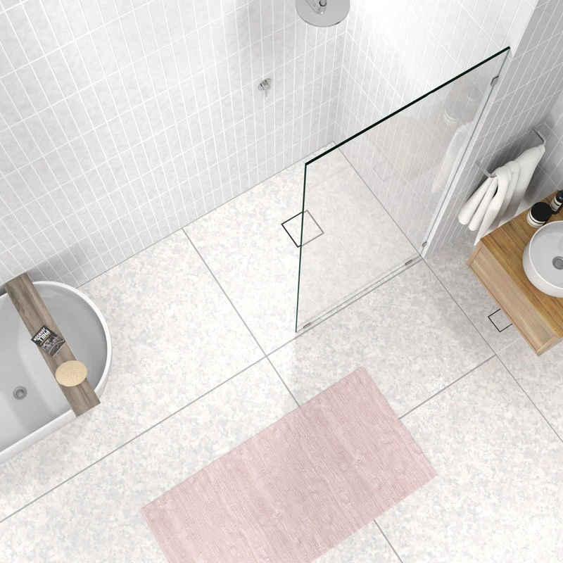 78"x34" Frameless Shower Door Single Fixed Panel, Polished Chrome 2 78"x34" Frameless Shower Door Single Fixed Panel, Polished Chrome - Image 2