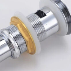 KubeBath Solid Brass Construction Pop-Up Drain With Overflow, Chrome -Warm Bathroom c9a1a93f0dc32c36 4379 w800 h800 b0 p0