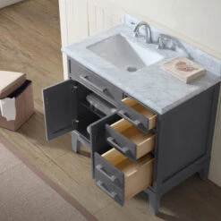 Danny Single Bathroom Vanity Set, Maple Gray, 36" -Warm Bathroom c9b107b300df6cd7 5686 w800 h800 b0 p0