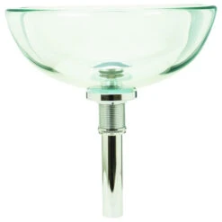 11 5/8" Tempered Glass Vessel Sink With Drain And Clear Mini Bowl Sink -Warm Bathroom c9b1f57d0c195848 7680 w800 h800 b1 p0