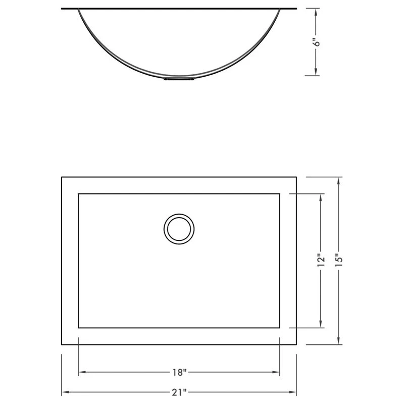 Ruvati RVH6110 Brushed Stainless Steel Bathroom Sink Undermount 2 Ruvati RVH6110 Brushed Stainless Steel Bathroom Sink Undermount - Image 2