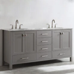 Gela Single Vanity, Gray, 72", Without Mirror -Warm Bathroom cb51bc44009c4690 5322 w800 h800 b0 p0
