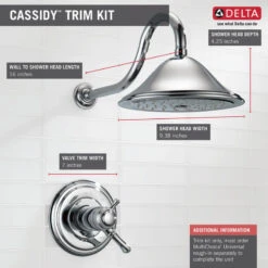Delta Cassidy TempAssure 17T Series Shower Trim, Chrome, T17T297 9 Delta Cassidy TempAssure 17T Series Shower Trim, Chrome, T17T297 -Warm Bathroom cb51d1280d25d035 1366 w800 h800 b0 p0
