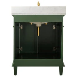 30" Blue Finish Sink Vanity Cabinet, Vogue Green -Warm Bathroom cb7129340ee3b51f 7414 w800 h800 b1 p0