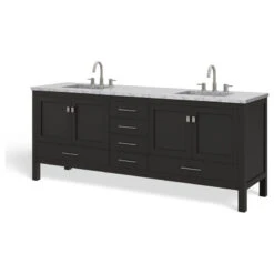 The Kennedy Bathroom Vanity, Double Sink, 84", Espresso, Freestanding 22 The Kennedy Bathroom Vanity, Double Sink, 84", Espresso, Freestanding -Warm Bathroom cb91f6bf03d9a3d8 7920 w800 h800 b1 p0
