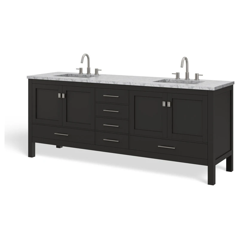 The Kennedy Bathroom Vanity, Double Sink, 84", Espresso, Freestanding 10 The Kennedy Bathroom Vanity, Double Sink, 84", Espresso, Freestanding - Image 10