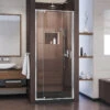 DreamLine Flex 32-36 In. W X 72 In. H Semi-Frameless Pivot Shower Door In Chrome