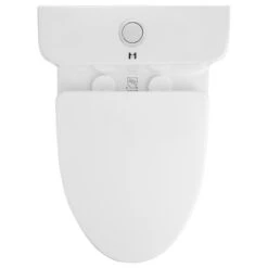 One Piece Toilet Elongated,Small Toilet Compact Modern Single Flush 1.28 GPF -Warm Bathroom cc515bac0284b85b 2771 w800 h800 b1 p0