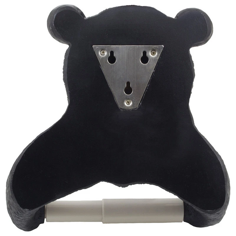 Black Bear Decorative Toilet Paper Holder 4 Black Bear Decorative Toilet Paper Holder - Image 4