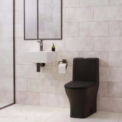 Sublime II Compact One-Piece Toilet, Dual Flush 0.8/1.28 GPF, Matte Black -Warm Bathroom cc51ef71024c4e74 2056 w800 h800 b0 p0