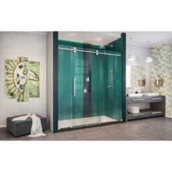 DreamLine Enigma-XO 68-72x76 Sliding Shower Door, Polished Stainless Steel -Warm Bathroom cc71320701841979 4270 w800 h800 b0 p0