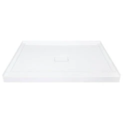 Transolid Low Threshold 36-in L X 36-in W Shower Base With Center Drain In White