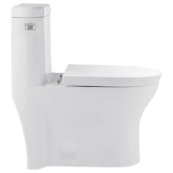 Monaco One Piece Elongated Left Side Flush Handle Toilet 1.28 Gpf -Warm Bathroom cd01aa5a0f75fa98 9273 w800 h800 b1 p0