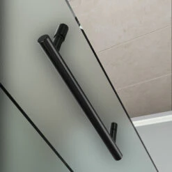 Langham Frameless Sliding Shower Door, Frosted, Oil-Rubbed Bronze, 48"x75" 8 Langham Frameless Sliding Shower Door, Frosted, Oil-Rubbed Bronze, 48"x75" -Warm Bathroom cdb141fb07a39a06 2430 w800 h800 b0 p0