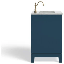 The Ezra Bathroom Vanity, Single Sink, 24", Monarch Blue, Freestanding -Warm Bathroom ce0169f403d04708 4340 w800 h800 b1 p0