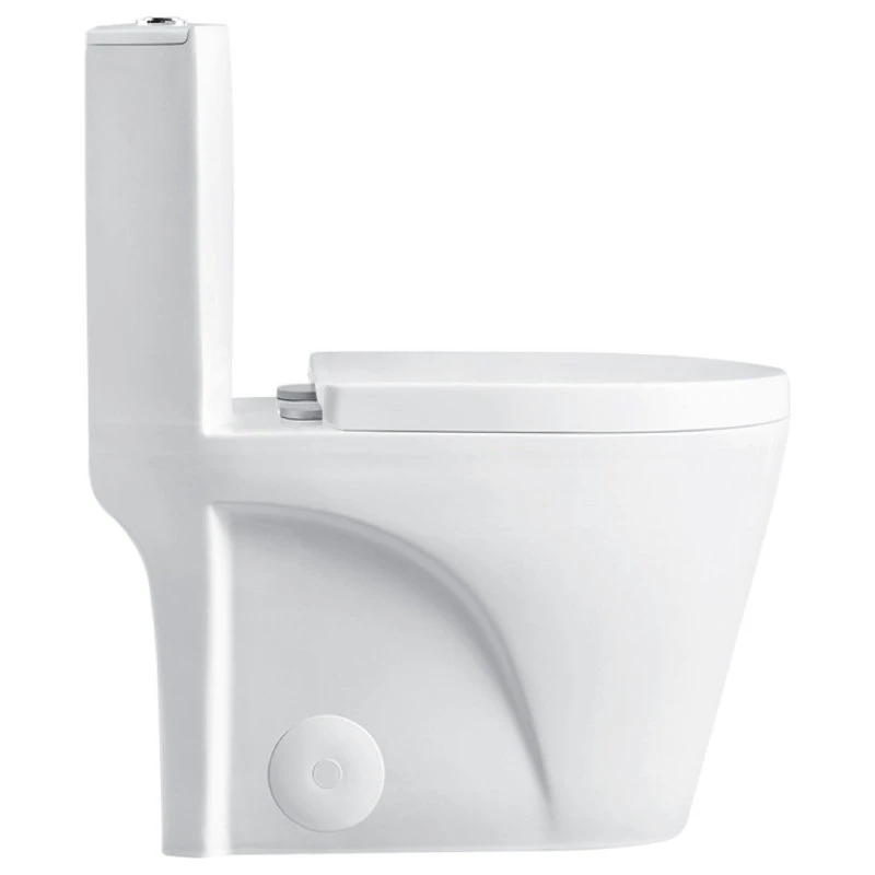 Fine Fixtures Dual-Flush Elongated One-Piece Toilet With High Efficiency Flush, White 2 Fine Fixtures Dual-Flush Elongated One-Piece Toilet With High Efficiency Flush, White - Image 2