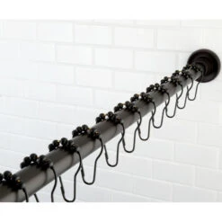 Kingston 72" Adj Stainless Steel Shower Curtain Rod W/Rings, Oil Rubbed Bronze -Warm Bathroom cf9134e50ddee6b0 2799 w800 h800 b0 p0
