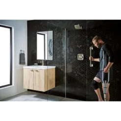 Moen Voss 1-Handle High Arc Bathroom Faucet, Brushed Nickel -Warm Bathroom cf919f270d80e69f 7861 w800 h800 b0 p0