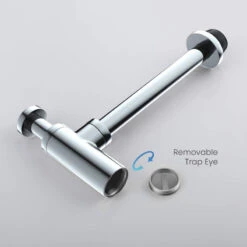 Kibi Bathroom Sink Decorative Round Bottle Trap, Chrome 15 Kibi Bathroom Sink Decorative Round Bottle Trap, Chrome -Warm Bathroom cfb1be300081c6c5 6221 w800 h800 b0 p0