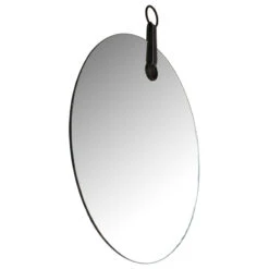 19" Dia Frameless Round Wall Mirror Black Bathroom Entryway Bedroom Decor -Warm Bathroom cfb1f3170f15e873 4107 w800 h800 b1 p0