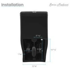 Sublime II Compact One-Piece Toilet, Dual Flush 0.8/1.28 GPF, Matte Black -Warm Bathroom cfc13b46024c4e7a 2056 w800 h800 b1 p0