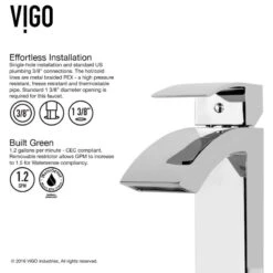 VIGO Duris Single-Handle Single Hole Bathroom Vessel Sink Faucet -Warm Bathroom cfe150510e96ec17 2340 w800 h800 b1 p0