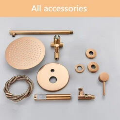 Rose Gold Shower Faucet Rainfall Shower Head Bathroom Shower System -Warm Bathroom d0315aa003fbc3d2 4316 w800 h800 b0 p0