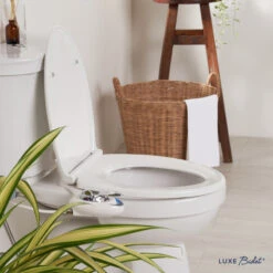 LUXE Comfort Fit Toilet Seat (Round And Elongated), Elongated -Warm Bathroom d081408602715a49 3192 w800 h800 b0 p0