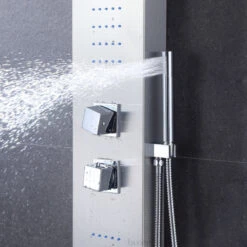 Luxier 48" Shower Panel System With Rainfall Waterfall Shower Head Hand Shower -Warm Bathroom d171495602180eed 7193 w800 h800 b0 p0