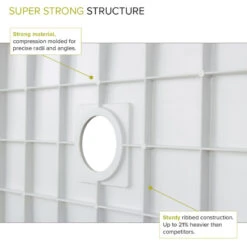Transolid Low Threshold 36-in L X 36-in W Shower Base With Center Drain In White -Warm Bathroom d3318a1800b68490 7498 w800 h800 b0 p0