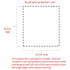 Chadwick Recessed White Enamel Medicine Cabinet 87h X 15.5w X 3.5d -Warm Bathroom d3811a4802db0149 3491 w800 h800 b1 p0