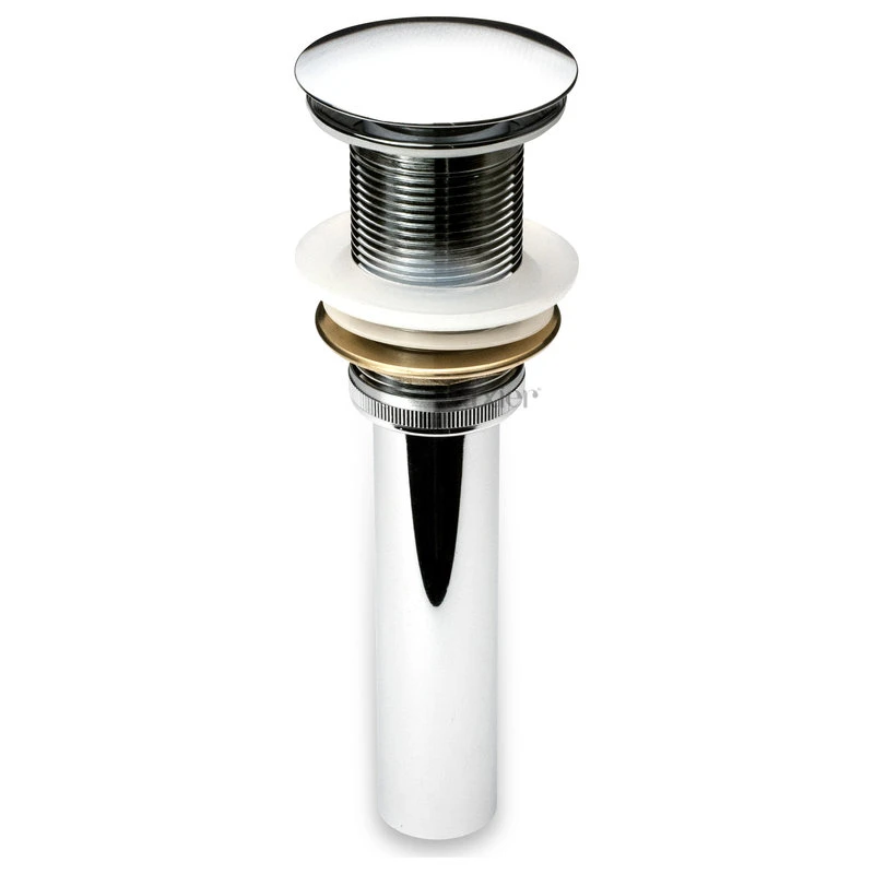 1-5/8" Push Pop-Up Drain Stopper No Overflow For Sink, Chrome 7 1-5/8" Push Pop-Up Drain Stopper No Overflow For Sink, Chrome - Image 7