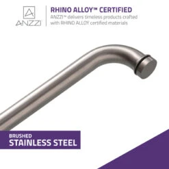 ANZZI Pacific 48"x58" Frameless Tub Door, Brushed Nickel -Warm Bathroom d3c17a050ee29fd4 0556 w800 h800 b0 p0