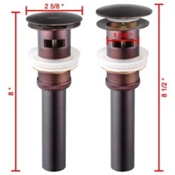 Aquaterior 1 5/8" Bathroom Sink Pop Up Drain Overflow Bathroom Lavatory Vessel -Warm Bathroom d451e6ef077a451d 5419 w800 h800 b1 p0