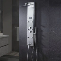 Luxier 51" 6-Jet Shower Panel System With Rainfall Shower Head Hand Shower -Warm Bathroom d52166a102182c19 7157 w800 h800 b0 p0