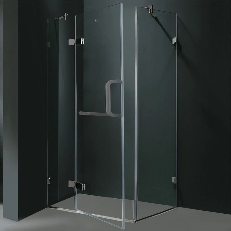 VIGO Monteray Frameless Shower Enclosure, Brushed Nickel 4 VIGO Monteray Frameless Shower Enclosure, Brushed Nickel - Image 4