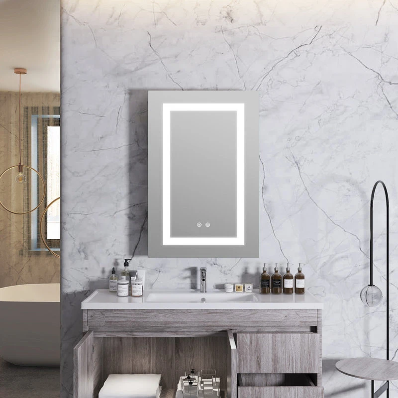 Recessed/Surface LED Light Mirror Medicine Cabinet Defogger, 20"x30" Left Hinge 9 Recessed/Surface LED Light Mirror Medicine Cabinet Defogger, 20"x30" Left Hinge - Image 9