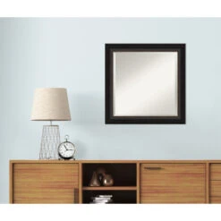 Trio Oil Rubbed Bronze Beveled Bathroom Wall Mirror - 24.5 X 24.5 In. -Warm Bathroom d65152f50ec6c431 6901 w800 h800 b0 p0